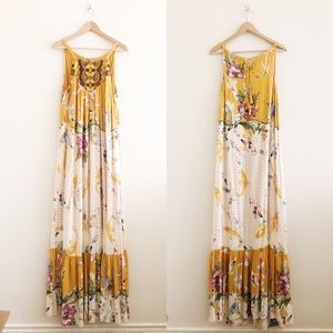Anthropologie One September Paradiso Maxi Dress